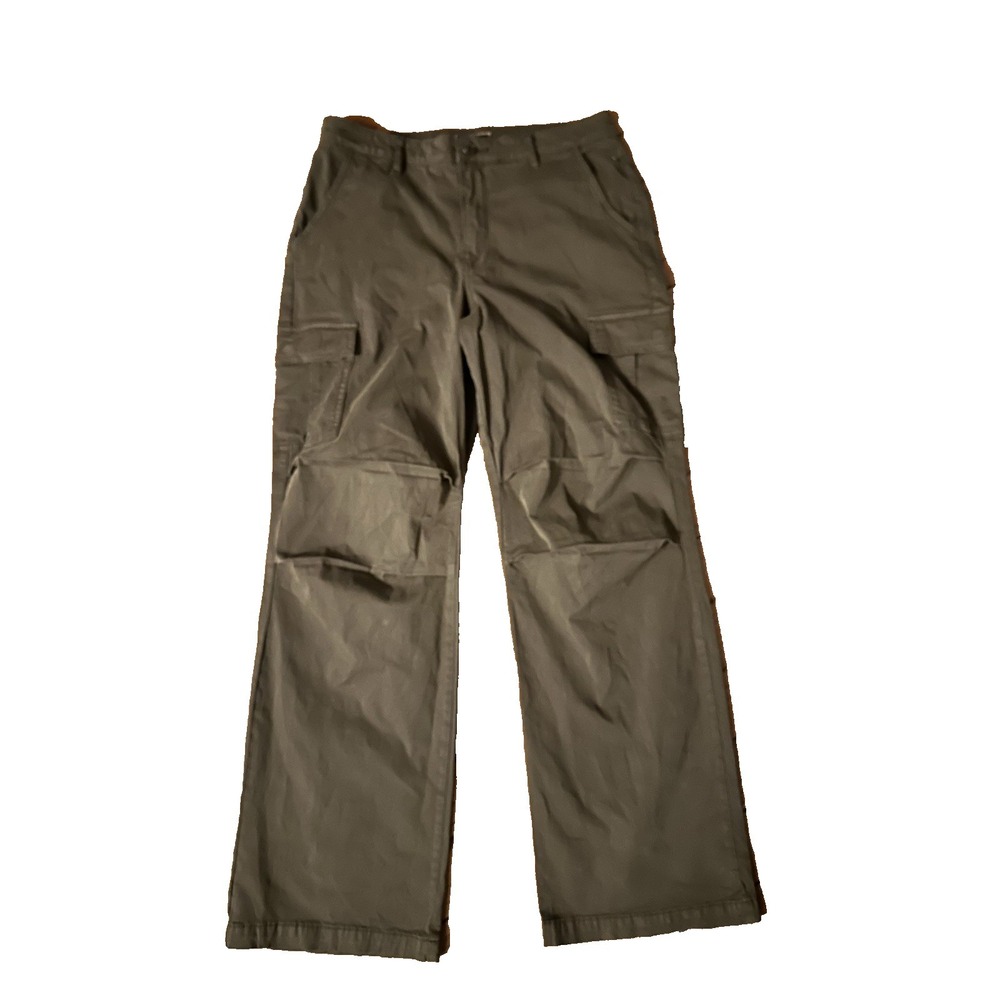 Kut Women's Size 10 Olive Green Wide Leg Cargo Jeans